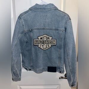 Harley Davidson Denim Jacket Small, Good Condition